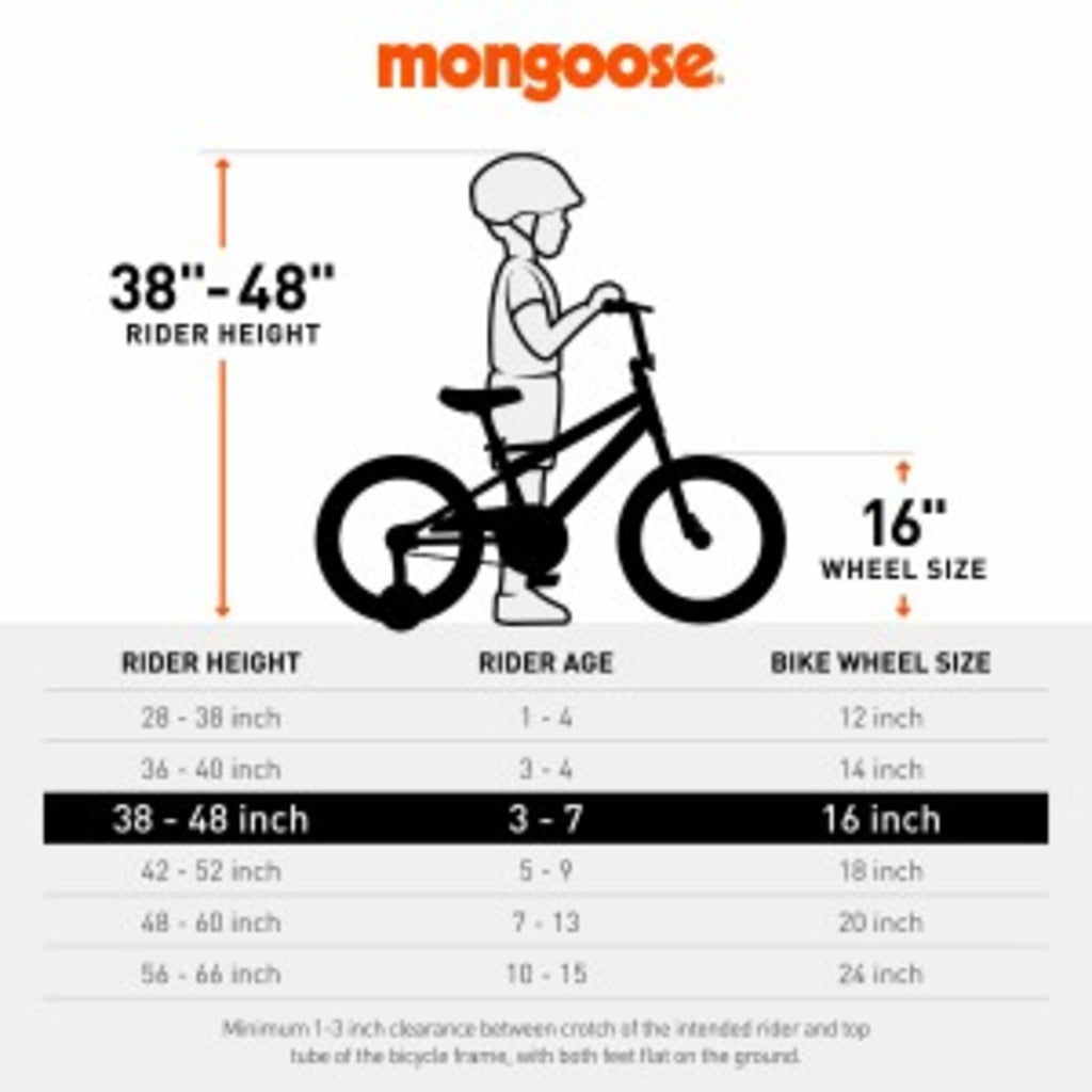 16" Mutant Kid'S BMX Bike, Ages 3 - 5, Black & Orange