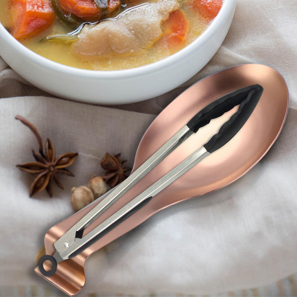 Holder Kitchen Utensils Accs Spoon Rest for Bar Coffee Station Cooking Rose Gold
