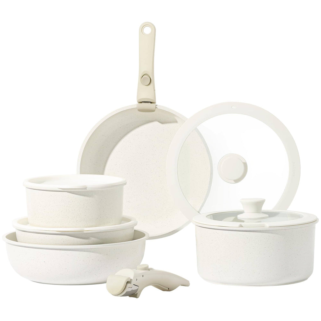 Carote 11pcs Pots and Pans Set, Nonstick Cookware