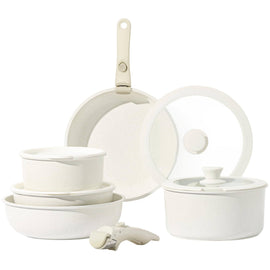 Carote 11pcs Pots and Pans Set, Nonstick Cookware