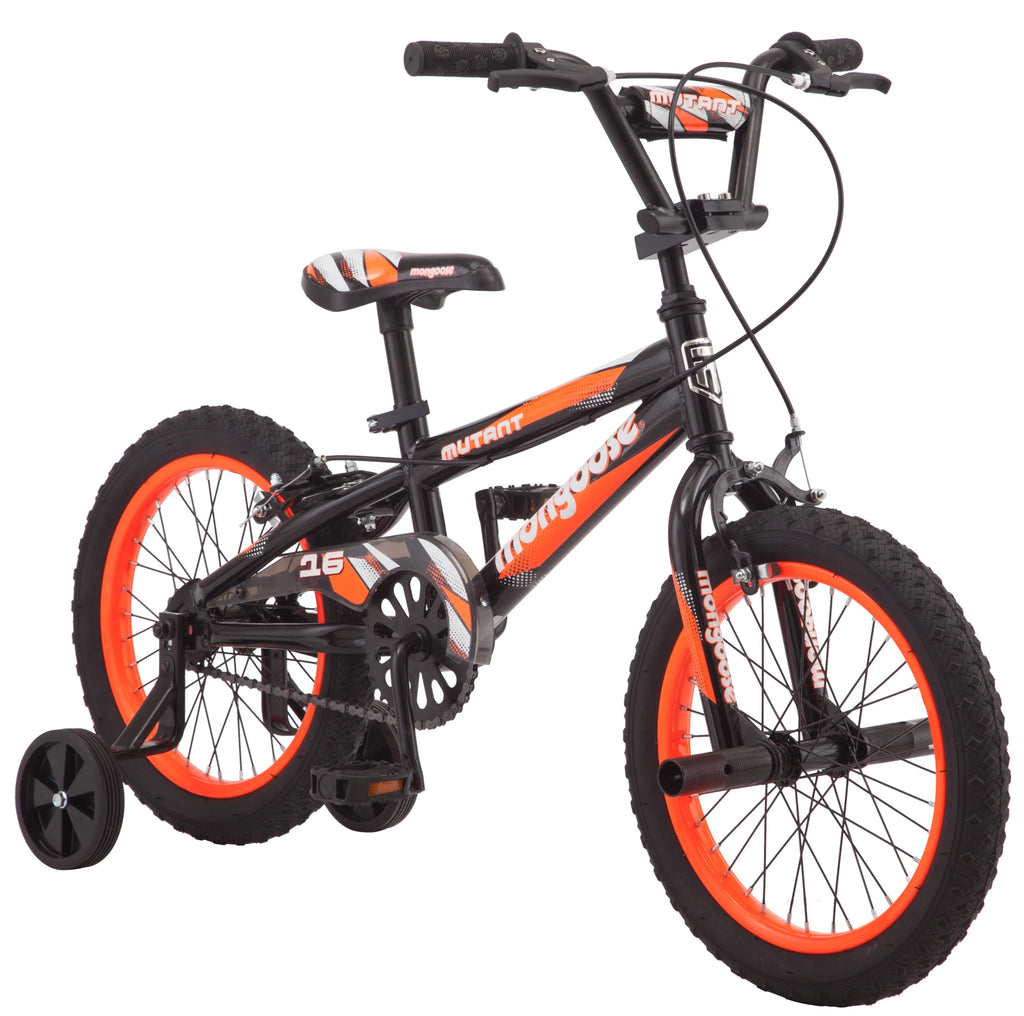 16" Mutant Kid'S BMX Bike, Ages 3 - 5, Black & Orange
