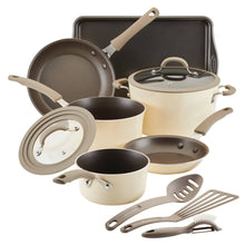 Load image into Gallery viewer, Rachael Ray Cook + Create 11pc Aluminum Nonstick Cookware Set - Almond