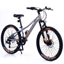 Load image into Gallery viewer, Meghna 24 in Mountain Bike Aluminum Alloy Frame 7 Speed Bicycle for Unisex Students